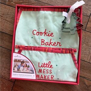 Hallmark Family Baking Bundle with Red and Mint Aprons